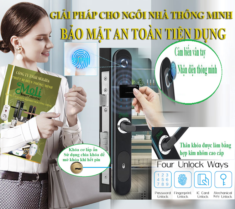 Khóa cửa vân tay là gì? Có an toàn không? Cách sử dụng?