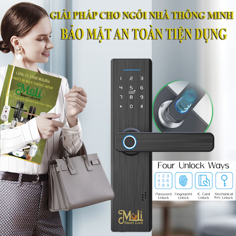 MOLI Chuyên Phân Phối Cung Cấp Lắp Đặt Khóa Vân Tay - Cao Cấp, Uy Tín, Chuyên Nghiệp 